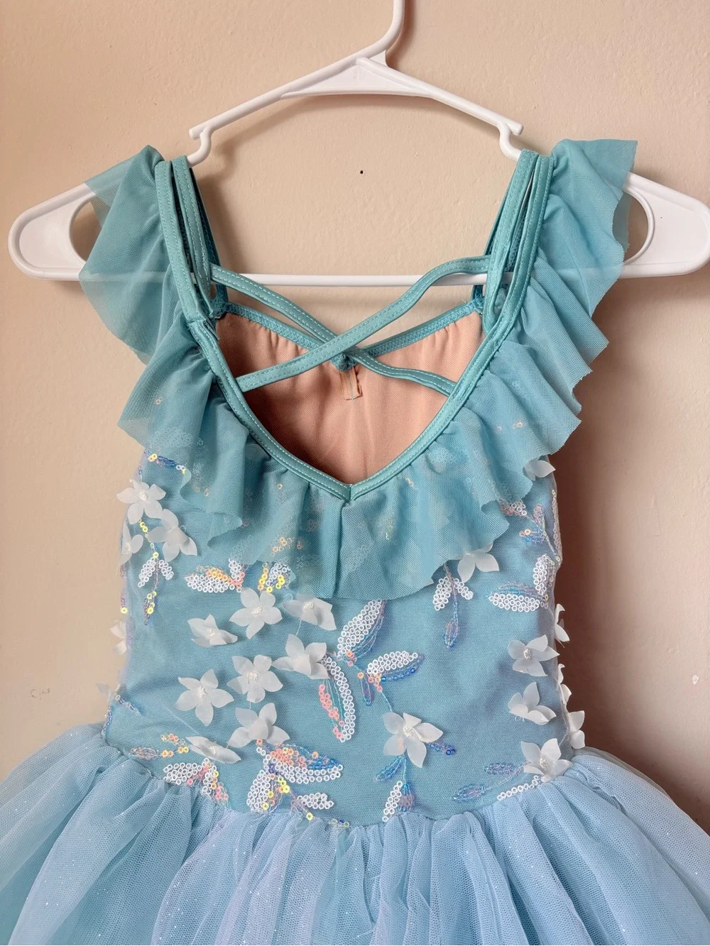 Weissman Blue Floral Ballet Tutu Dress IC Child 3